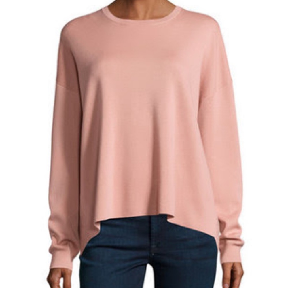 Theory Merino Wool Open Back Sweater